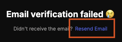 Resend Email